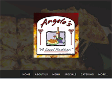 Tablet Screenshot of angelosrestaurants.com
